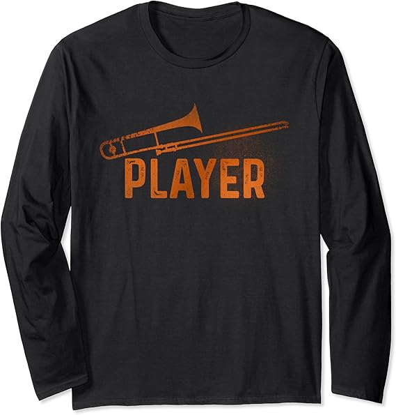 trombone player shirt for the musician or fan Long Sleeve T